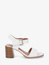 Sandales à talon en simili - Blanc - 1