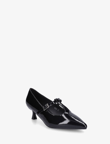 Escarpins vernis à boucle - Noir - 2