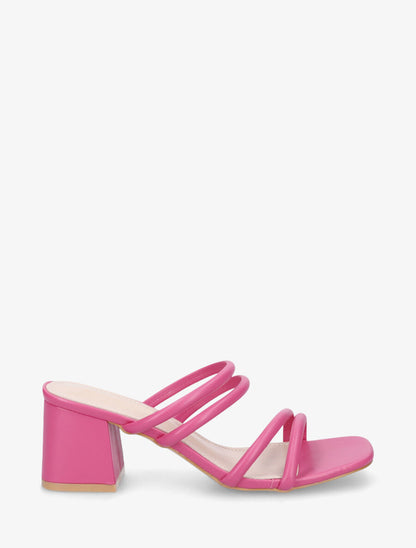 Mules à talon et multibrides - Fushia - 5