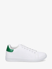 Sneakers plates à contrefort contrastant - Vert - 1