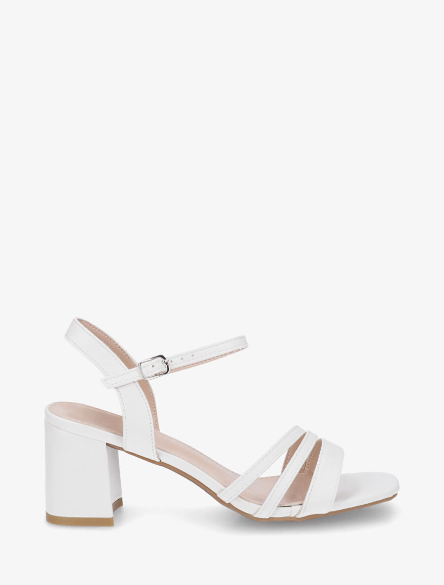 Sandales classiques à triple brides - Blanc - 5