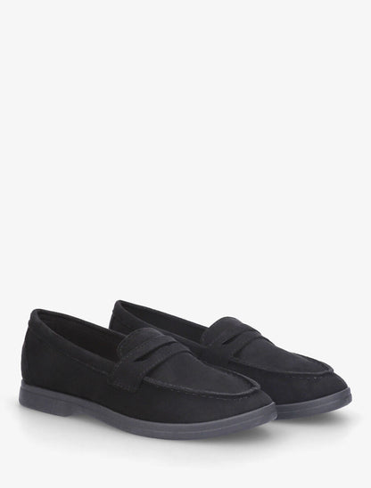 Mocassins en suédine - Noir - 4