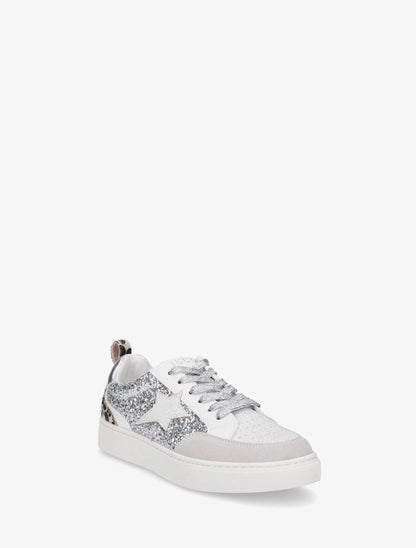 Sneakers plates étoile stylisé - Argent - 2