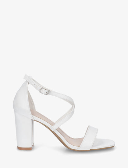 Sandales hautes à brides croisées - Blanc - 5