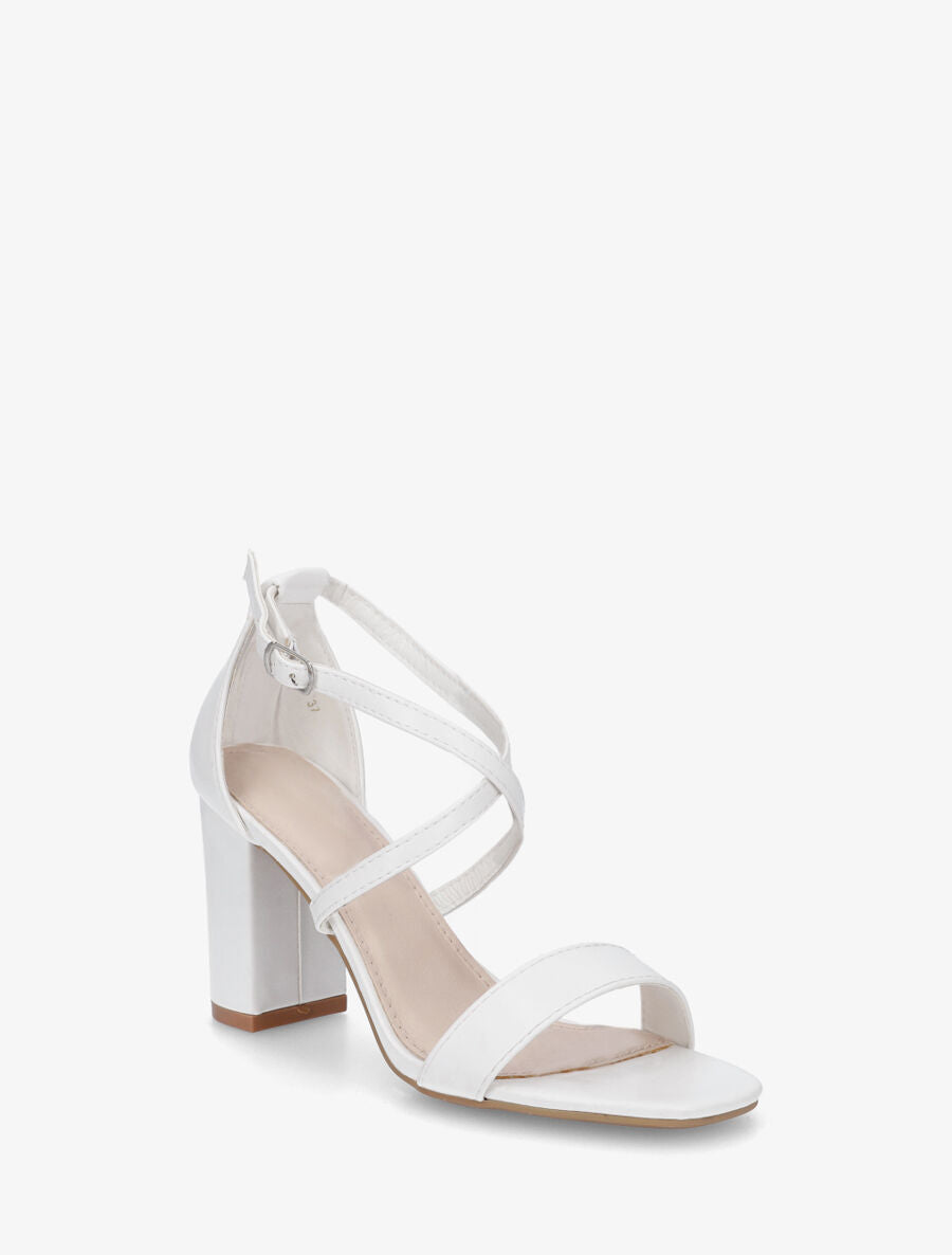 Sandales hautes à brides croisées - Blanc - 2