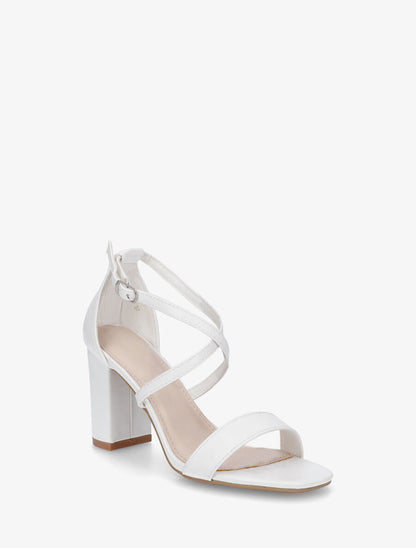 Sandales hautes à brides croisées - Blanc - 2
