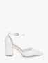 Escarpins à talon bloc et bouts pointus - Blanc - 1