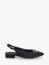 Ballerines ouvertes à boucle bijou - Noir - 1