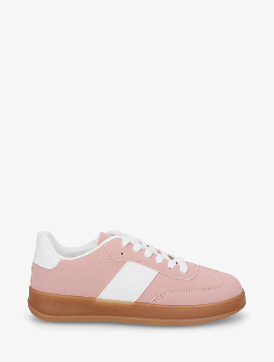 Baskets classiques en simili - Rose - 5