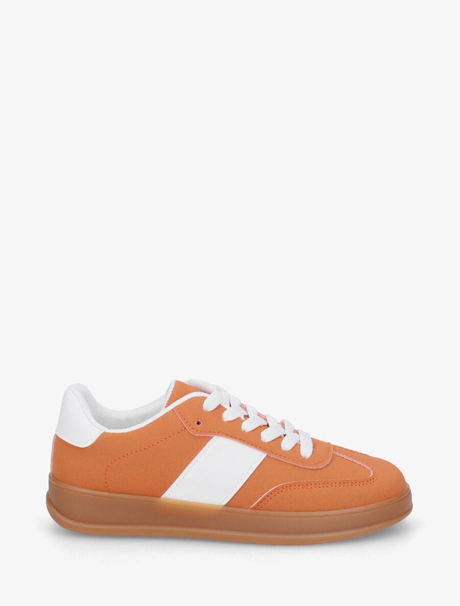 Baskets classiques en simili - Orange - 1