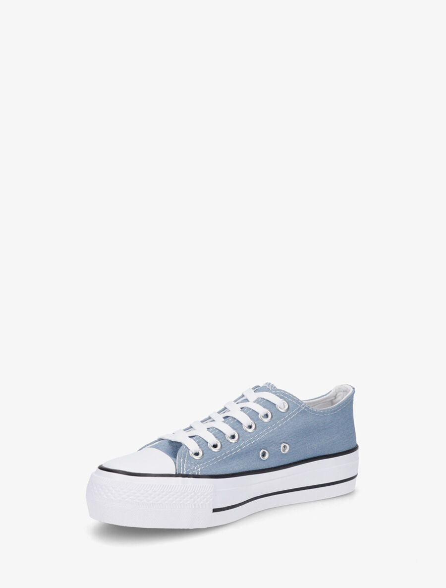 Baskets en toile - Bleu clair - 3