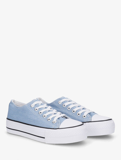 Baskets en toile - Bleu clair - 4