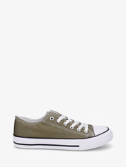 Baskets basiques en toile - Kaki - 5