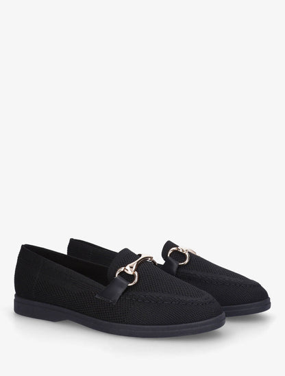 Mocassins souples en maille - Noir - 4