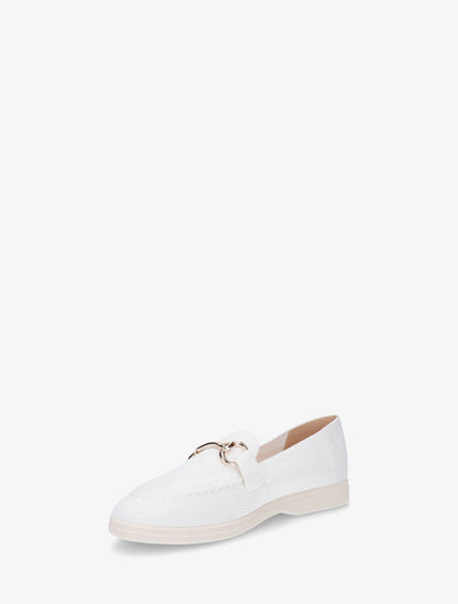 Mocassins souples en maille - Blanc - 3