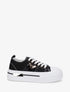 Sneakers unies à plaforme - Noir - 1