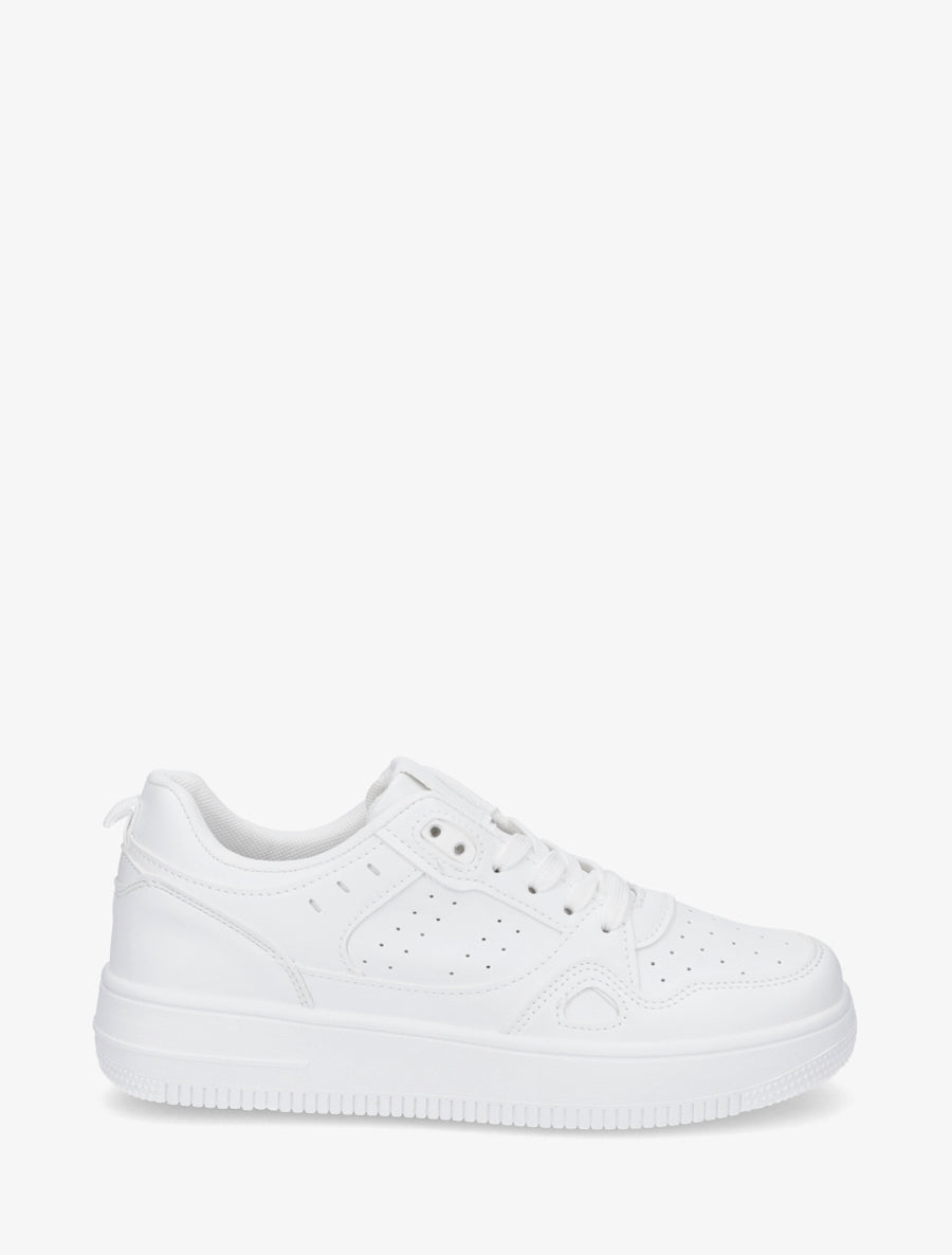 Baskets en simili classique - Blanc - 1
