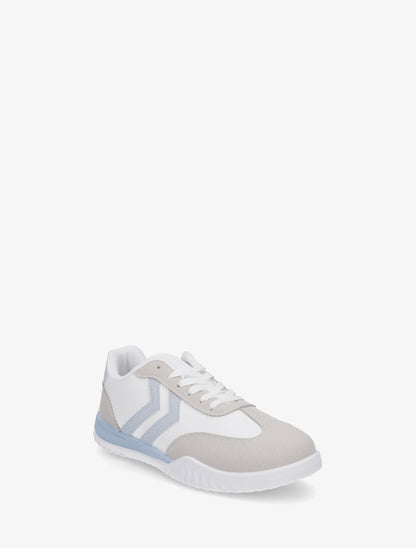 Baskets en simili à bandes - Bleu ciel - 2