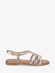 Nu-pieds python torsadés - Or - 1