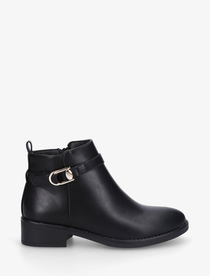 Bottines classiques en simili - Noir - 1