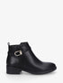 Bottines classiques en simili - Noir - 1