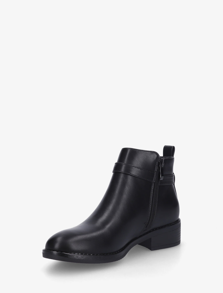 Bottines classiques en simili - Noir - 3