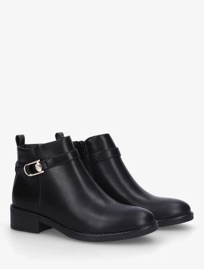 Bottines classiques en simili - Noir - 4