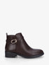 Bottines classiques en simili - Marron - 1