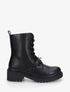 Boots style rangers à boucle - Noir - 1