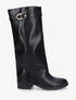 Bottes en simili à revers - Noir - 1