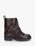 Boots à revers en simili - Marron - 1