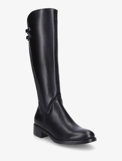 Bottes élastiquées style cavalière - Noir - 2