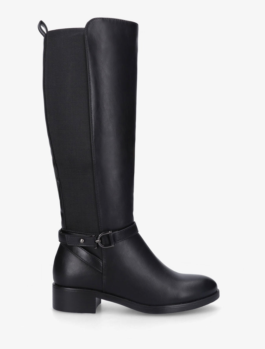 Bottes basses casual en simili - Noir - 1