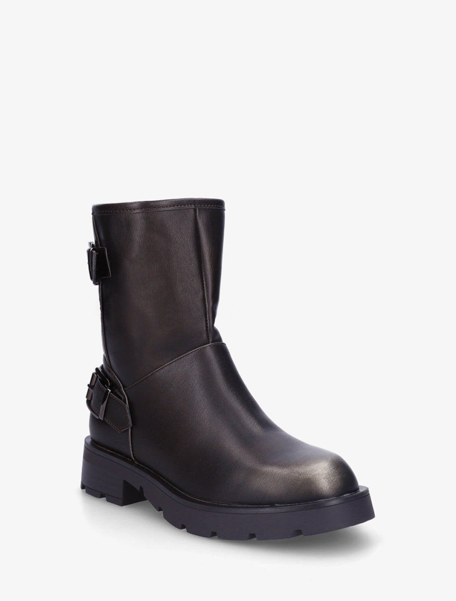 Boots montantes style motard - Anthracite - 2