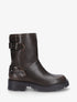 Boots montantes style motard - Brun - 1