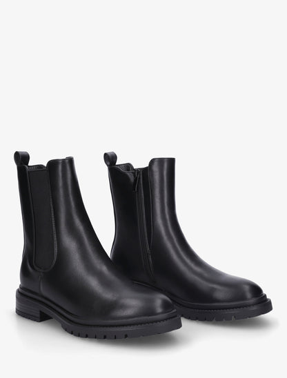 Bottines élastiquées à semelle crantée - Noir - 4