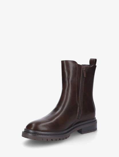 Bottines élastiquées à semelle crantée - Marron - 3