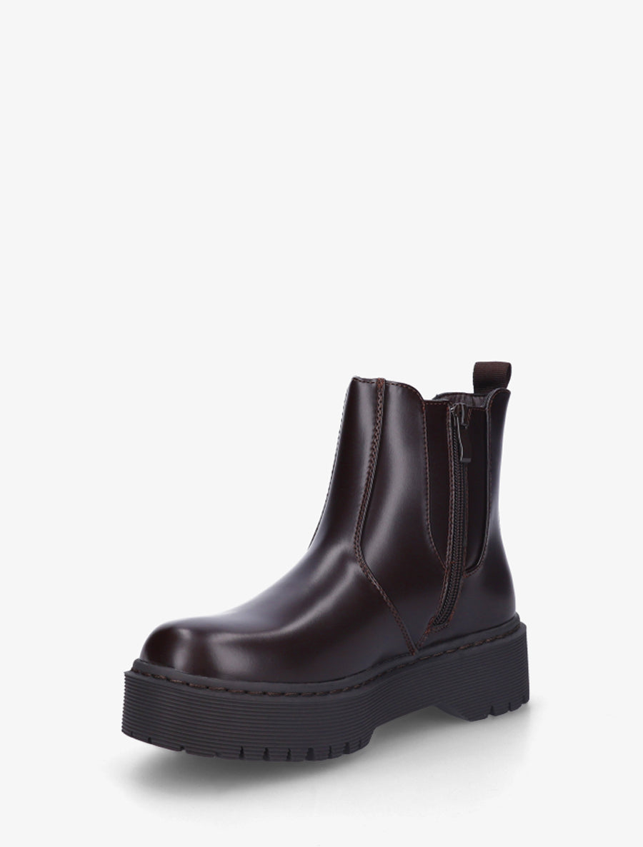 Bottines style chelsea - Marron - 3