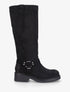 Bottes en suédine à boucle - Noir - 1