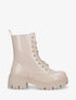 Bottines vernies à lacets - Beige - 1