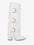 Bottes à revers et triple sangles - Blanc - 1