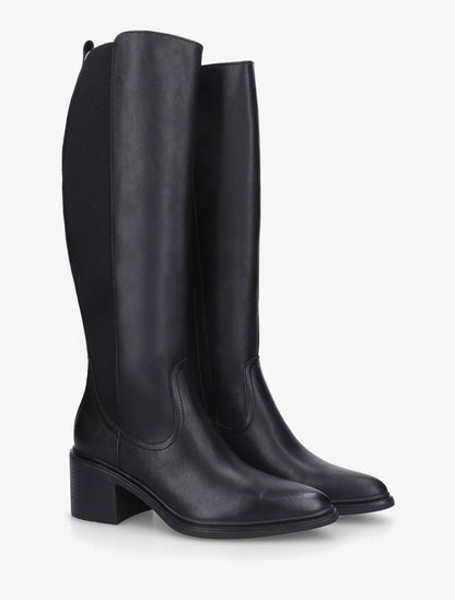 Bottes en simili à bouts pointus - Noir - 4