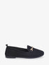 Mocassins en maille à boucle décorative - Noir - 1