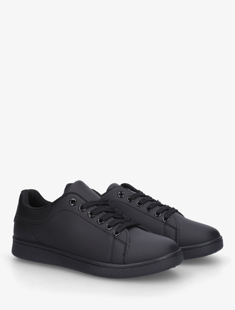 Baskets classiques en simili - Noir - 4