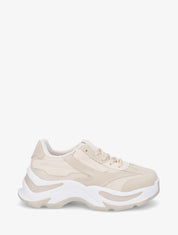 Baskets à semelle chunky - Beige - 1