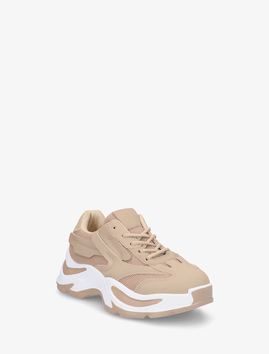 Baskets à semelle chunky - Taupe - 2