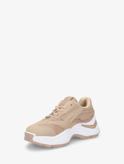 Baskets à semelle chunky - Taupe - 3