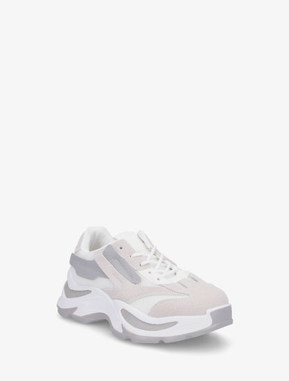 Baskets à semelle chunky - Blanc - 2