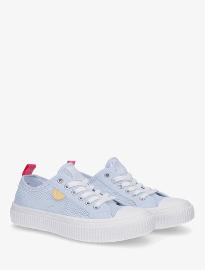 Tennis basique en tissu ajouré - Bleu ciel - 4