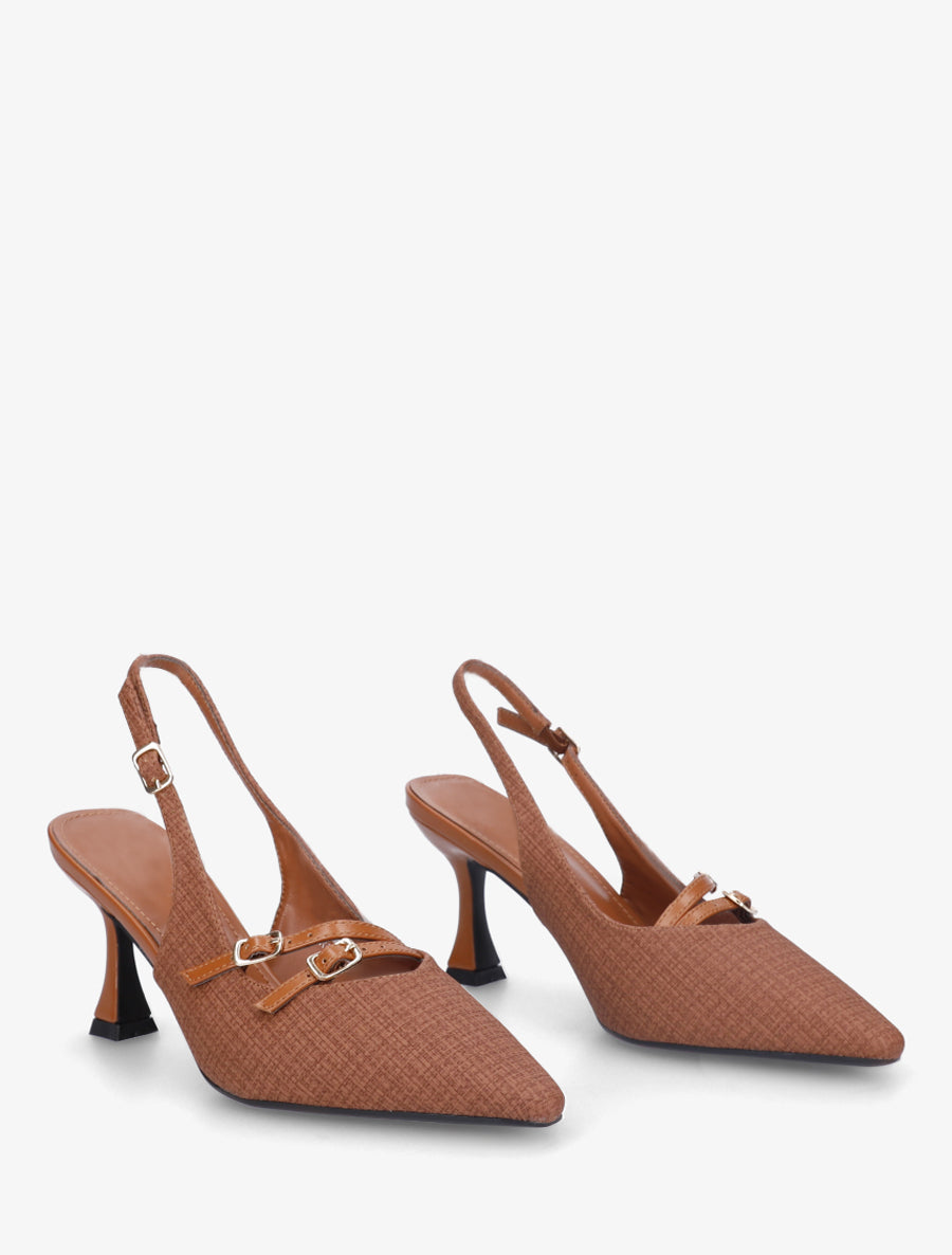 CHAUSSURES À TALONS EN CUIR - Marron | France